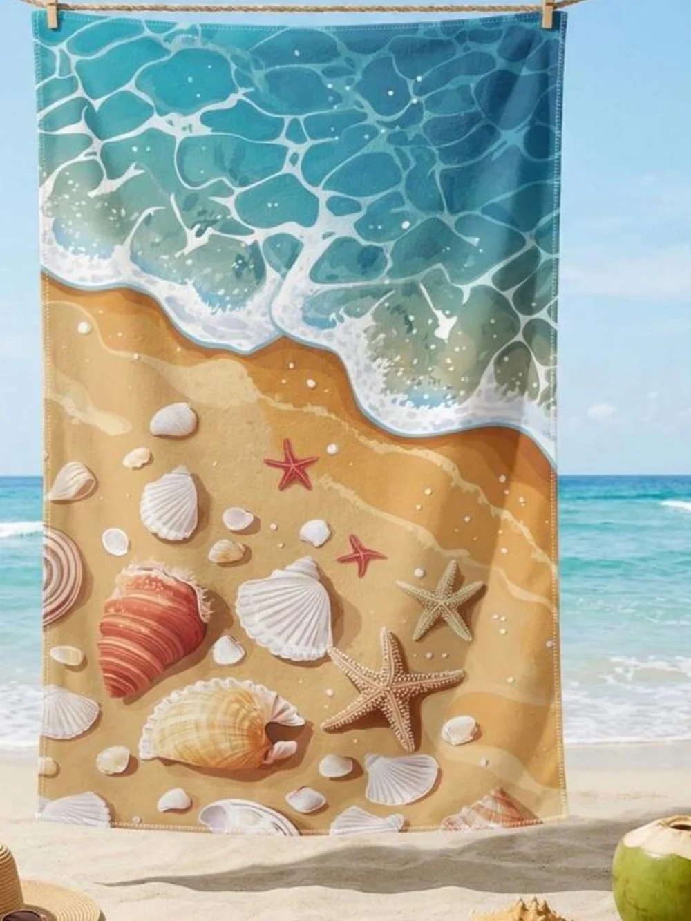 Beach towel with bag included